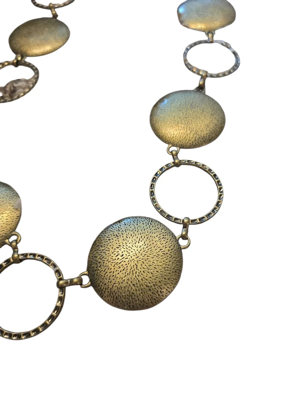 Gold Disc Chain Belt - Women's Fashion Accessory